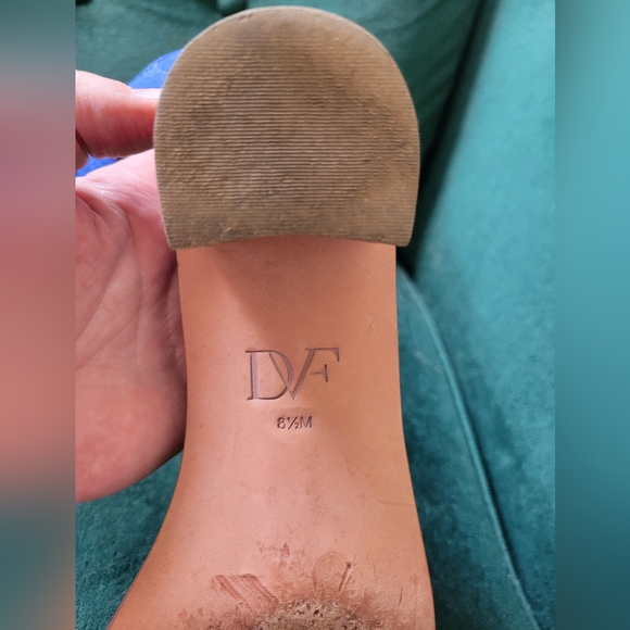 Diane von Furstenberg blue sandals 8.5 - Picture 5 of 6